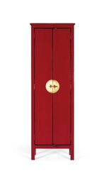 GINER Y COLOMER Armoire à 2 portes en bois de manguier rouge